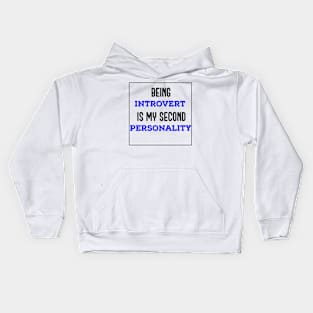 Being Introvert Kids Hoodie